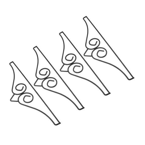 Worgeous 4 Pcs Garden Flag Hanger Garden Flag Stand Garden Flag Flag Door Hanger Wall Flag Holder Metal Flag Hanger Hanging Flag Holder Banner Hanger For Outside