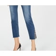 thumbnail image 3 of INC International Concepts Women's Leopard-Trim Cropped Straight-Leg Jeans  MD Indigo Size 6, 3 of 3