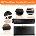 thumbnail image 2 of Fireproof Document Bag 5200°F with Heat Insulated, Fireproof Money Bag for Cash with Zipper and Reflective Strip, 14.2” X 11” Fireproof Safe Storage Pouch for Valuables, 2 of 7