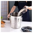 thumbnail image 6 of 304 Stainless Steel Airtight Canister Airtight Cereal Container Food Storage Container Metal Kitchen Rice Flour Milk Storage Bucket Silver New (6L), 6 of 9