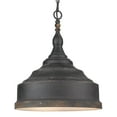 thumbnail image 6 of Golden Lighting Keating 3-light Pendant in Antique Black Iron, 6 of 6
