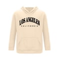 thumbnail image 5 of Fabrcox M-5XL Mens 2 Piece Sweatsuits Fleece Hoodie and Sweatpants Set Causal Athletic Gym Sweatshirt Joggers Mens Track Suit Set Beige XXXL, 5 of 7
