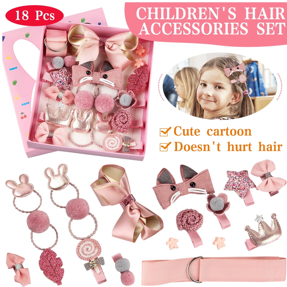 HAOAN Baby Girl's Hair Clips Cute Hair Bows Baby Elastic Hair Ties Hair