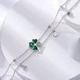 thumbnail image 4 of Dorunmo Four Leaf Clover Anklet 925 Sterling Silver Shamrock Anklet Irish Jewelry for Women 9+2 Inch, 4 of 5