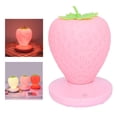 thumbnail image 1 of Baosity Lampe de Nuit Portable à LED pour Enfants Multicolore en Silicone Fraise Rose, 1 of 7