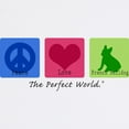 thumbnail image 2 of CafePress - Peace Love French Bulldog Mousepad - Non-slip Rubber Mousepad, Gaming Mouse Pad, 2 of 6