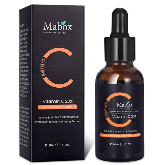 Vitamin C Face Serum, Professional Acid Anti-Aging Serum with 20% Vitamin C, Hyaluronic Acid & Vitamin E - 30ml