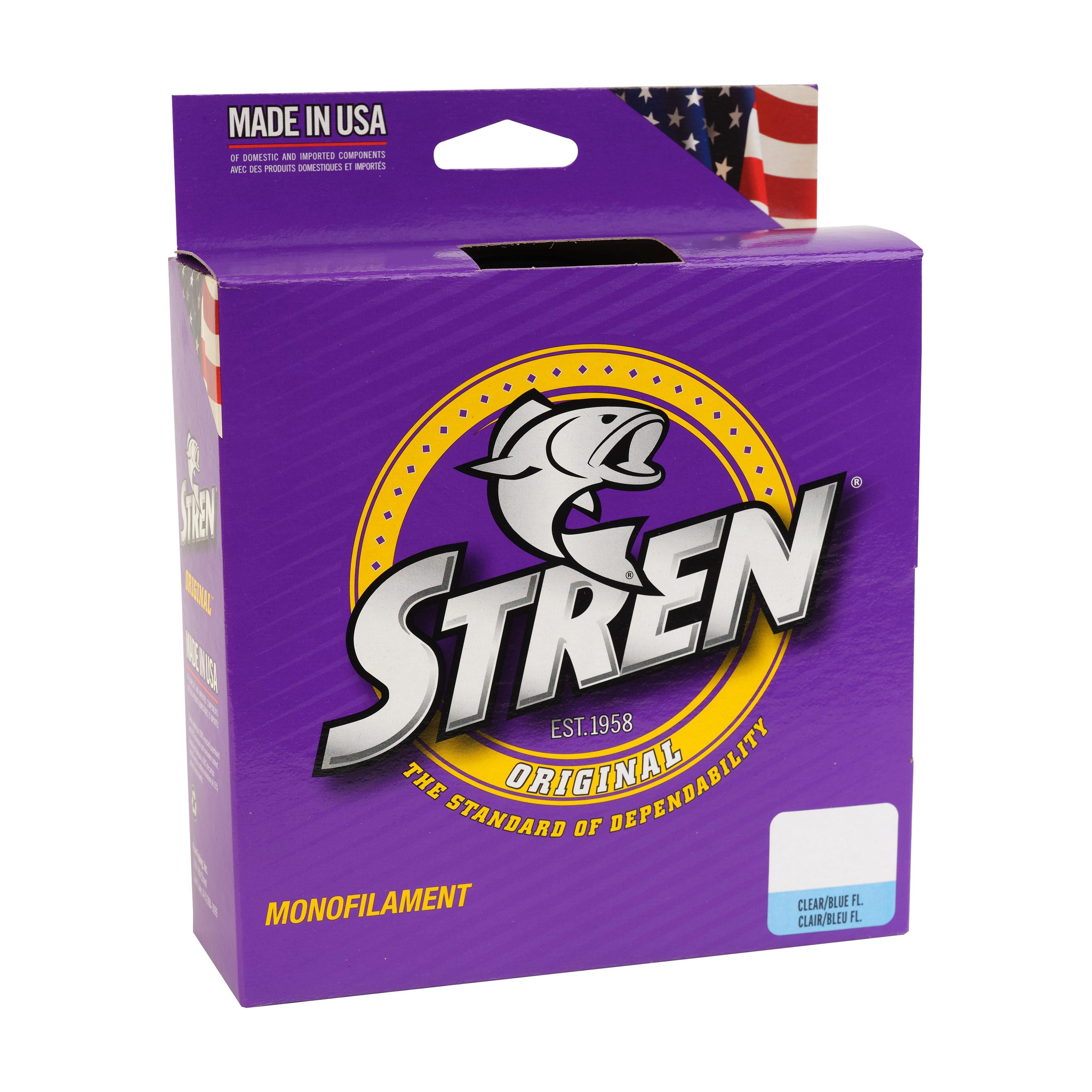 Stren Original® Monofilament Fishing Line, Clear/Blue Fluorescent, 8 lb Test Strength, 1000 yd