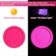 thumbnail image 3 of Platos APUXXJUPA de Neon Party Supplies que brillan en la oscuridad, 50 unidades, 3 of 7