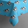 thumbnail image 5 of French Bulldog Square Tablecloth,Waterproof Square Table Cover,Wipeable Spillproof Washable Table Cover for Home Kitchen Party Decor 52"x52"(132x132cm), 5 of 6