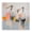 Pelican Trio Coastal Painting, variant on Stupell Industries Modern Pelicans Abstract Pattern Black Floating Frame Canvas Art, 18 x 18, by Irena Orlov