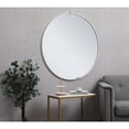 thumbnail image 5 of Elegant Decor Metal Frame Round Mirror With Decorative Hook 42 Inch In White, 5 of 6