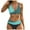 Mint Green, variant on vigerkar Women's 2 Piece Bikini Sets Striped Swimsuit Bathing Suit Beachwear Orange, 3XL