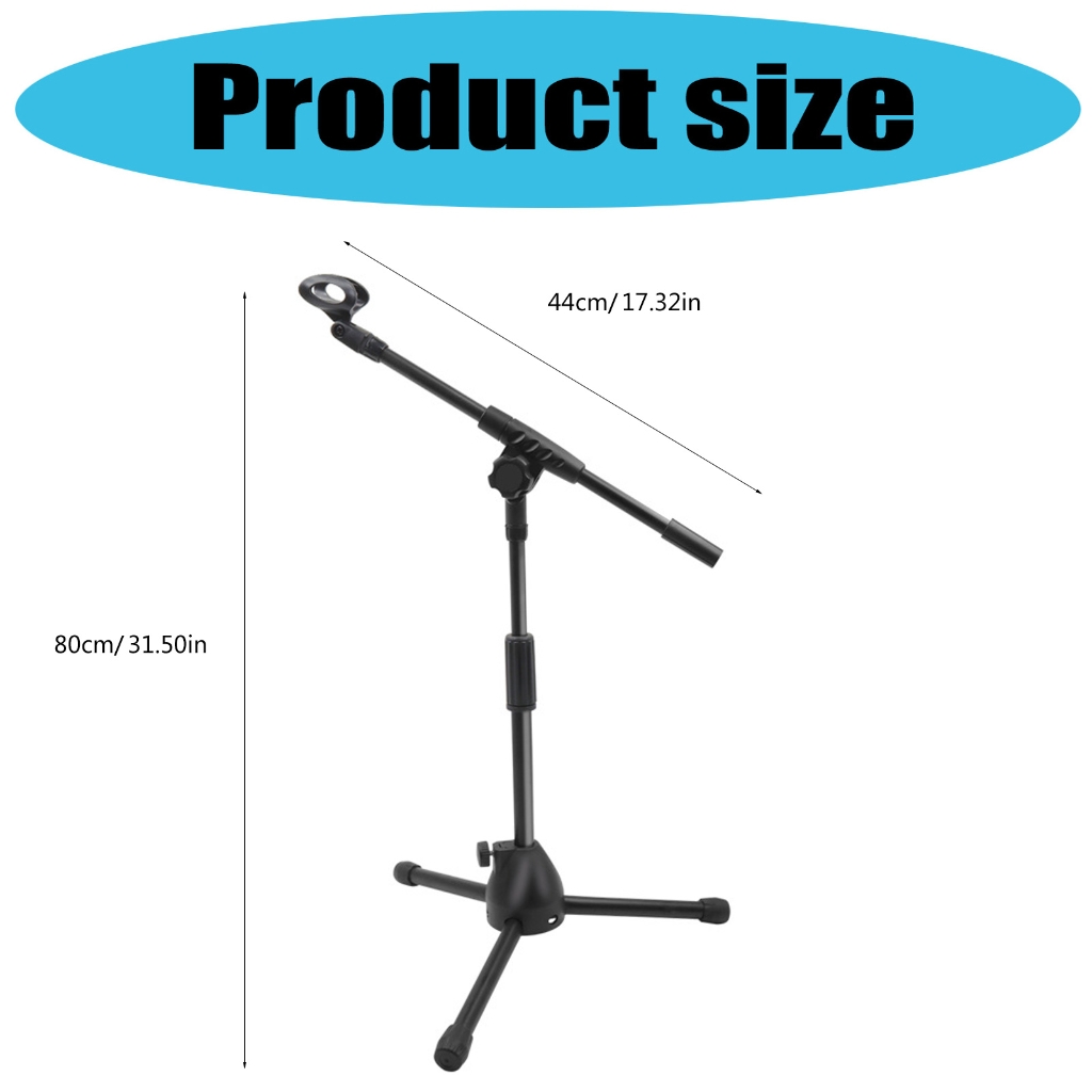 Professional Studio Mic Stand Holder With Convertible Boom Arm For Karaoke Streaming And Public Speaking