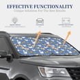 thumbnail image 5 of Uemuo Chicken Family Printed 2 PCS Car Windshield Sun Shade, Auto Sun Heat and UV Rays Blocker, Foldable Automotive Front Window Sunshade Protector, 5 of 7