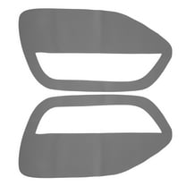 Durable Pair Gray Microfiber Leather Door Panel Insert Cards Cover for Ford Mustang 2005-2009