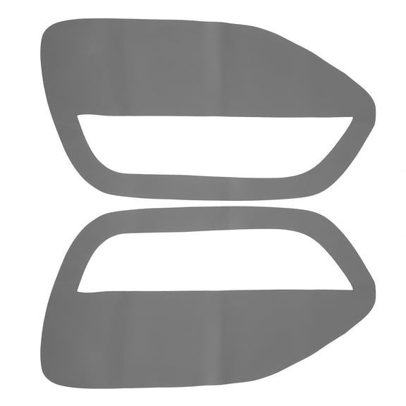 Durable Pair Gray Microfiber Leather Door Panel Insert Cards Cover for Ford Mustang 2005-2009