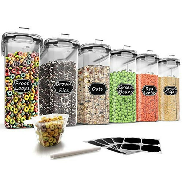 Large Cereal & Dry Food Storage Containers, Wildone Airtight Cereal