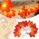 thumbnail image 2 of Ruifaya Cadena de luces de hojas de arce, decoración de otoño, cadena de luces de hojas de arce, decoraciones de Acción de Gracias, iluminación con hojas de arce, luces de hojas de arce de 10 pies c, 2 of 6