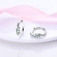 thumbnail image 6 of MULA European Original Snake 925 Sterling Silver Hoop Earrings Green AAA CZ Wrap For Women Jewelry Birthday Gift, 6 of 7
