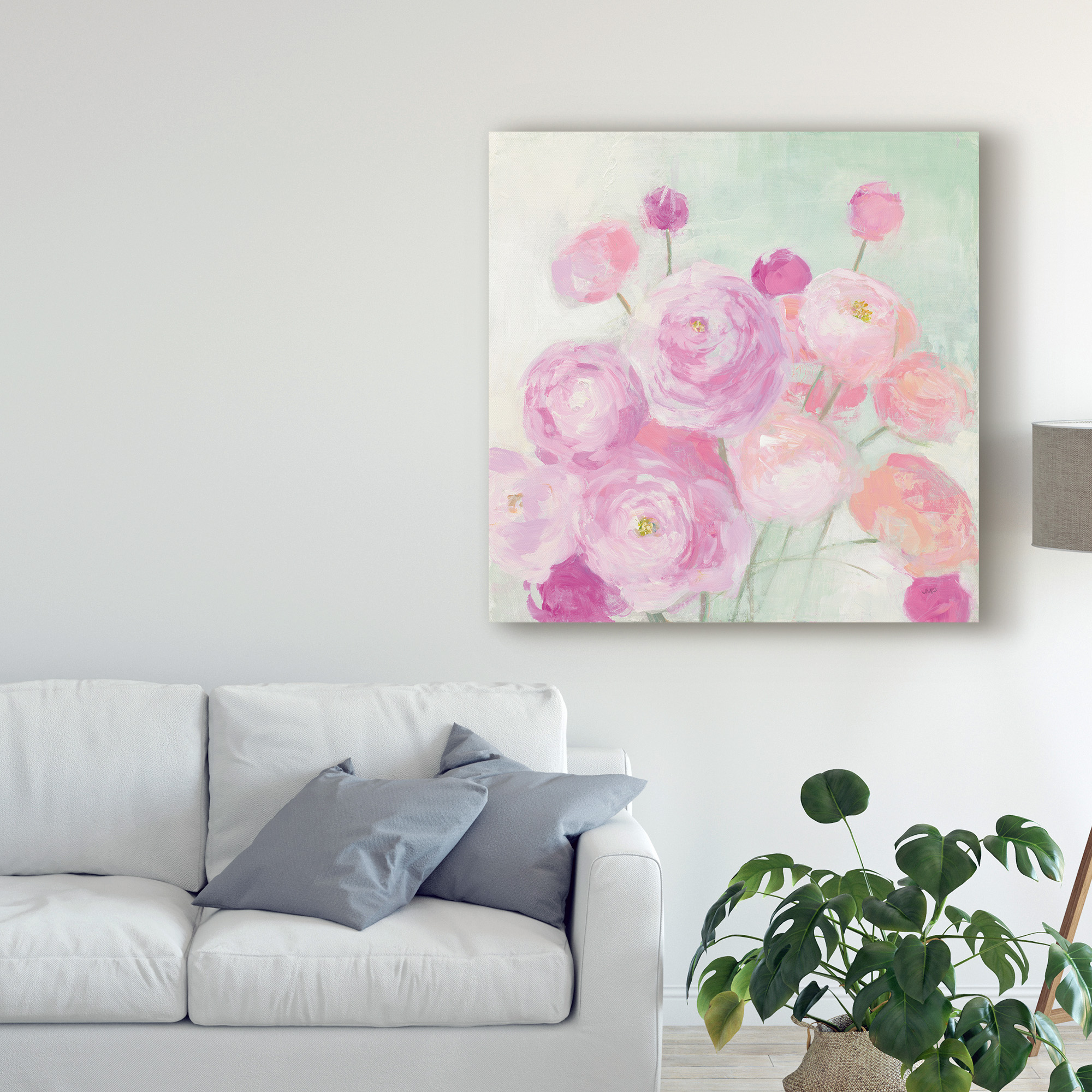 Trademark Fine Art 'Soft Ranunculus' Canvas Art by Julia Purinton