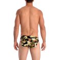 thumbnail image 3 of Gary Majdell Sport Mens Green Camouflage Contour Pouch Bikini Swimsuit Size Small, 3 of 4
