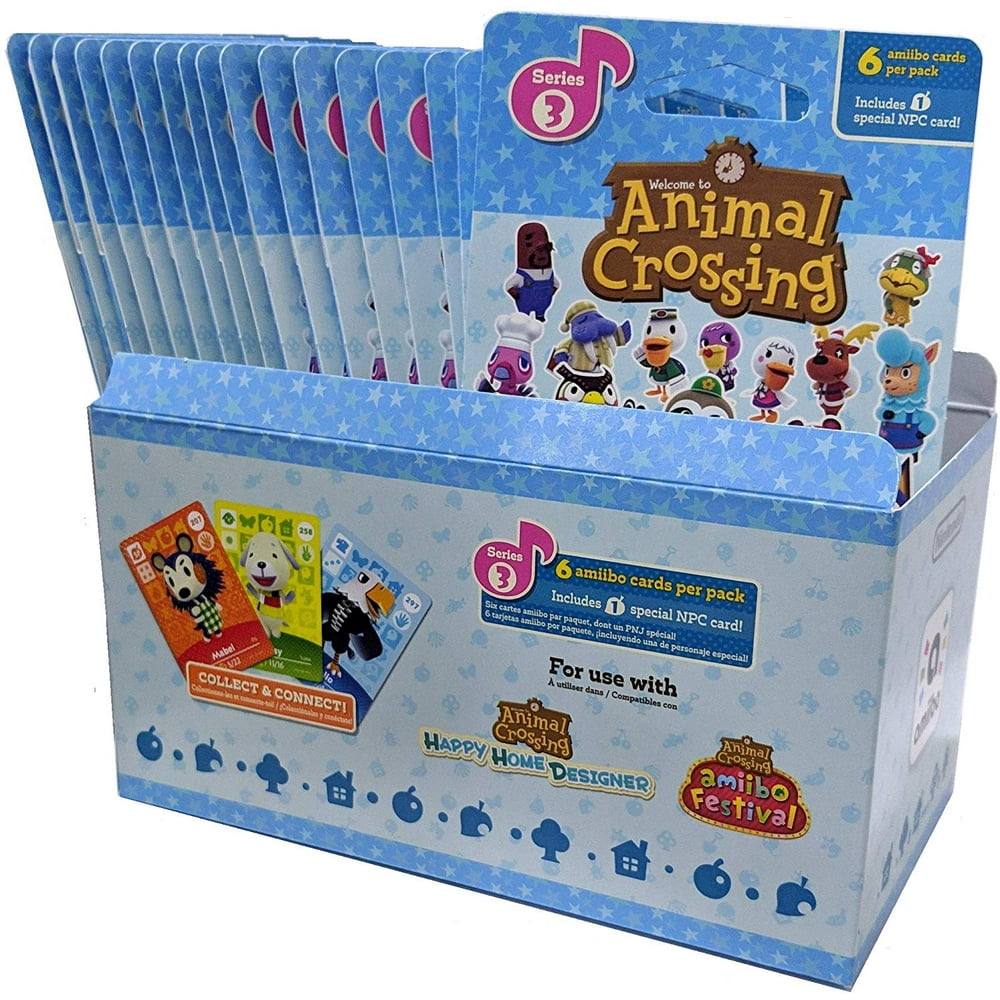 Animal Crossing Amiibo Cards Series 3 Full Box 18 Packs 6 Cards