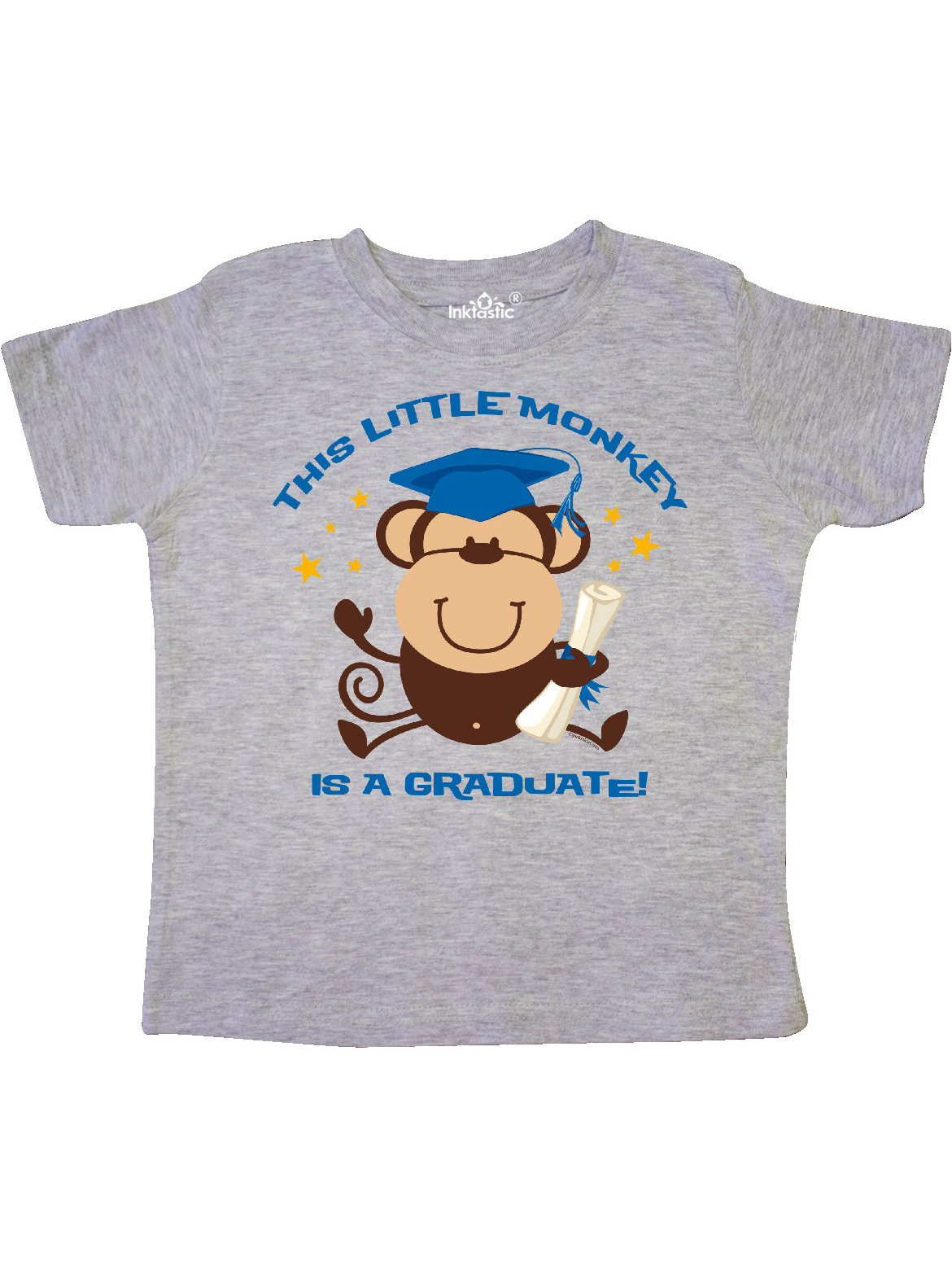 Inktastic Boy Monkey Graduate Toddler 