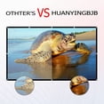 thumbnail image 2 of Pantalla de proyector HUANYINGBJB 100" 4K 16:9 plegable de doble cara, 2 of 7