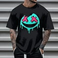 thumbnail image 2 of T-shirt d'Halloween pour Homme, T-Shirt Graphique d'Halloween pour Homme avec Imprimé, Haut Décontracté à Manches Courtes et Col Rond pour Costume et Usage Quotidien, 2 of 5