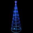 thumbnail image 2 of 12' Pre-Lit Blue LED Show Cone Christmas Tree Outdoor Decor, 2 of 2