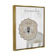 thumbnail image 3 of Stupell Industries Dream Big Little One Lion Graphic Art Metallic Gold Floating Framed Canvas Print Wall Art, Design by Kim Allen, 3 of 9
