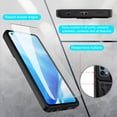 thumbnail image 3 of OnePlus Nord N200 5G Case with Tempered Glass Screen Protector, Dteck Rugged Shockproof Case with Camera Lens Slide Protection, Built-in Kickstand, Magnetic Hard Back Cover, Black, 3 of 8