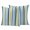 Blue, variant on Blue Yellow Striped Outdoor Pillow Covers, Waterproof Decorative Throw Pillowcases Set of 2, Farmhouse Navy Blue Ombre Stripes Couch Cushion Cases with Zipper for Outside Patio Garden Sofa 20"x20"