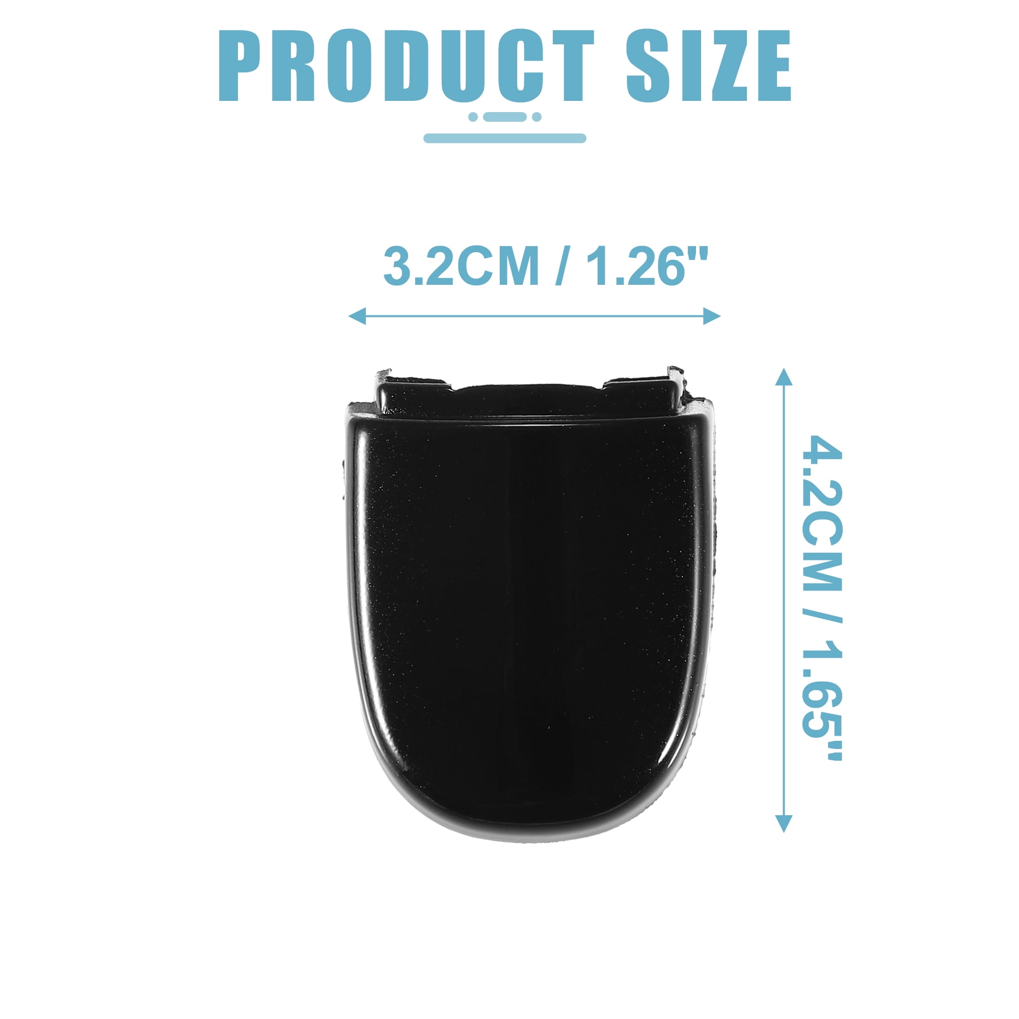 Unique Bargains Exterior Door Handle Lock Cover Cap Black for Volkswagen Jetta