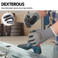 thumbnail image 4 of Vgo... 10-Pairs Safety Work Gloves, Gardening Gloves, Non-slip Nitrile coating, Dipping Gloves (Size M,Gray, NT2110), 4 of 6