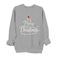 thumbnail image 4 of Enjoytime Fall Sweatshirts for Women Casual Xmas Printed Crewneck Sweatshirt Comfy Long Sleeve Pullover Tops Winter Clothes 2025 Gray M, 4 of 6