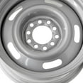 thumbnail image 3 of 1 X Boyd Coddington 55 Steel Rally 15X6 5x4.50 / 5x4.75 81.7 Hub 12 Offset Silver Wheel Rim, 3 of 3