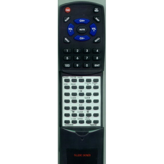 Replacement Remote for PANASONIC RTN2QAGB000025, N2QAGB000025, SAAK110, SCAK110, SAAK310, SCAK310