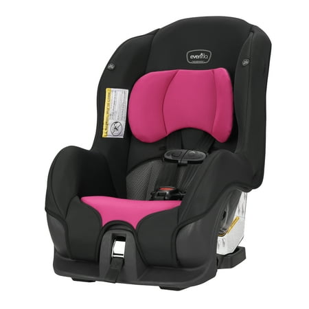 Evenflo Tribute LX Harness Convertible Car Seat, Solid Print Black