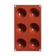 thumbnail image 1 of 1 molde de silicona de 6 agujeros para hornear, molde hemisférico de forma redonda, 1 of 8