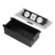 thumbnail image 4 of Regleta 2 puertos de carga USB Enchufe de escritorio multifuncional empotrado para fábricas para oficinas para residencias ANGGREK Otros, 4 of 8