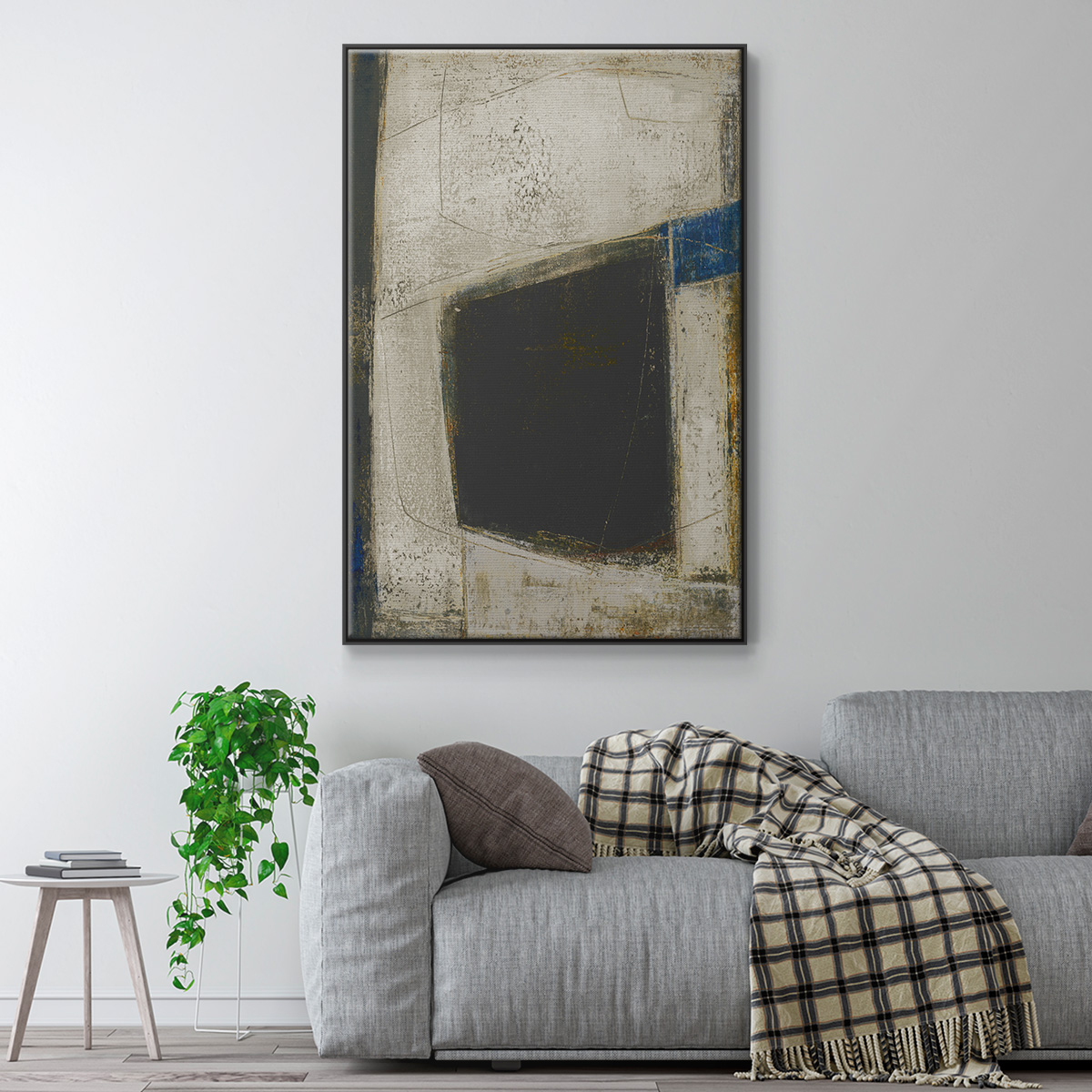 Policy of Truth II Framed Premium Gallery Wrapped Canvas - Ready to Hang - 25 x 37 - Black Floating Frame