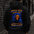 thumbnail image 3 of Custom Year Generation X 1965-1980 When God Made Me This'll Be Fun Reaper Skull Hoodie Funny Sarcastic Gift, 3 of 6