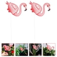 thumbnail image 4 of 2pcs Decorative Cartoon Flamingo Ground Stake Outdoor Garden Stake Decor Lawn Layout Prop, 4 of 5