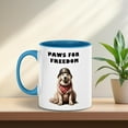 thumbnail image 5 of Freedom Paws Patriotic Great Pyrenees Vintage Memorial Day 11oz Accent Two-tone Mug Pyr Dog Lover Coffee Tea Cup - 12006, 5 of 5