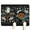Gothic S, variant on Gothic Solar Eclipse Pet Placemat - Absorbent Dog Bowl Mat, Easy to Clean, 18x12 Inches