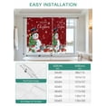 thumbnail image 6 of Red Snowman Christmas Tie Up Curtains for Windows 45 Inch Length Balloon Curtains Kitchen Adjustable Balloon Window Shade Gifts Xmas Tree Winter Snowflake Tie Up Bathroom Curtain Window 52"x45", 6 of 6