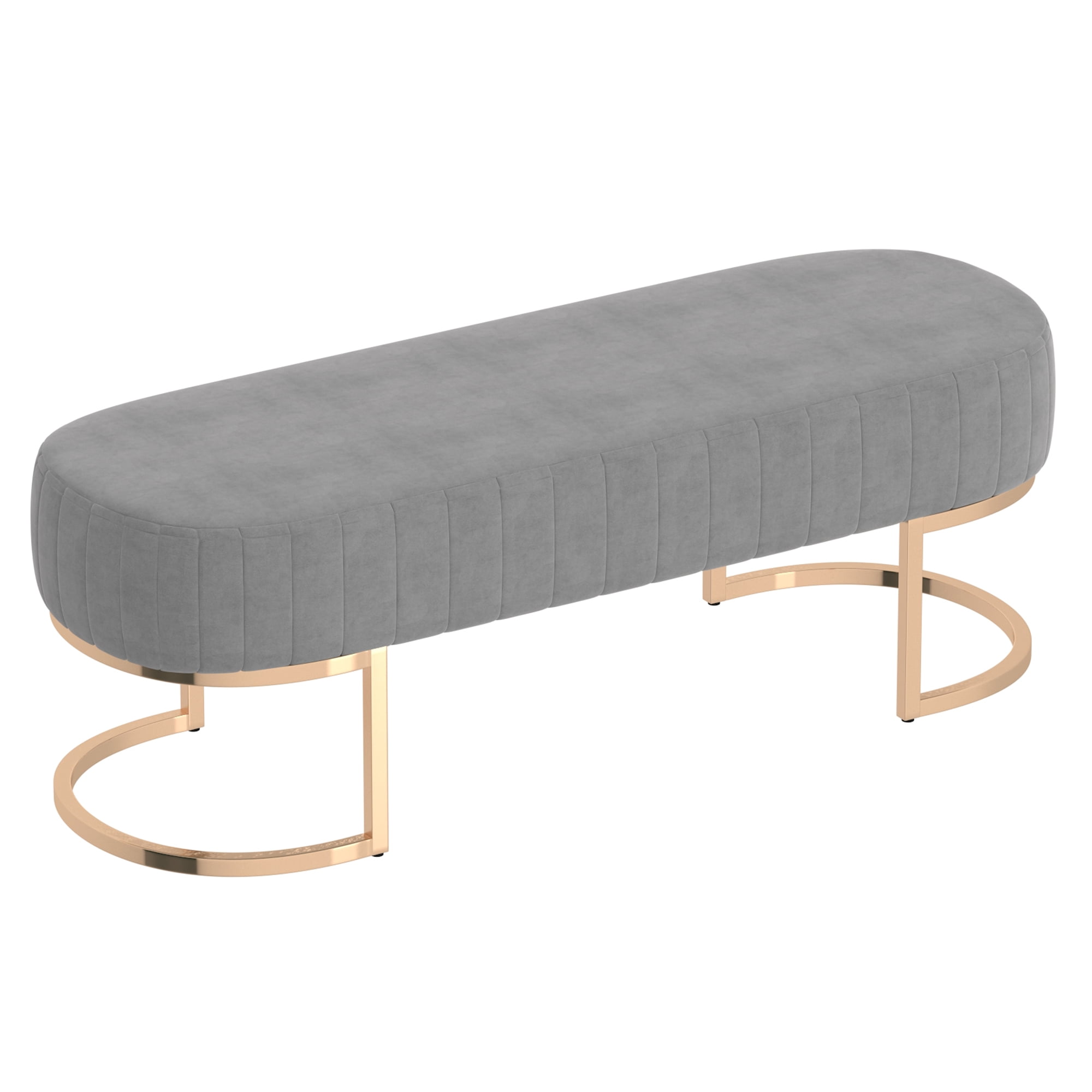 Contemporary Velvet Bench