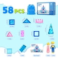 thumbnail image 4 of FunMagic Ice Castle Magnetic Tiles, 3D Sparkling Building Blocks, STEM Educational Toys for Kids, Creative Construction Set for 3-8 Years Old, 4 of 8